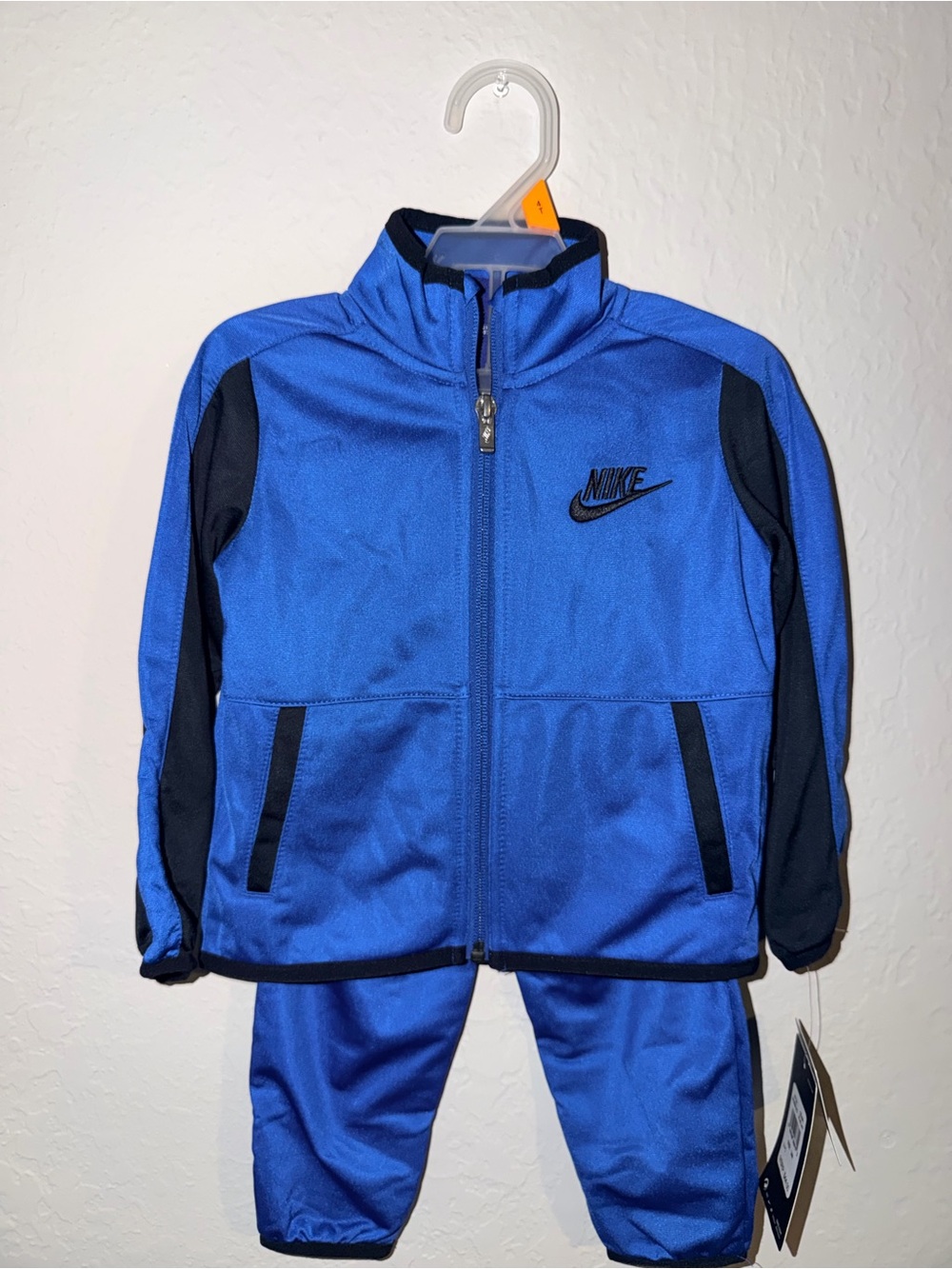 Nike Toddler 2 Piece Tracksuit Set Blue Black Jacket Pants 24M NWT - Picture 7 of 7